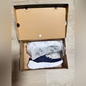 Under Armour Kids Navy and Pink Sneakers